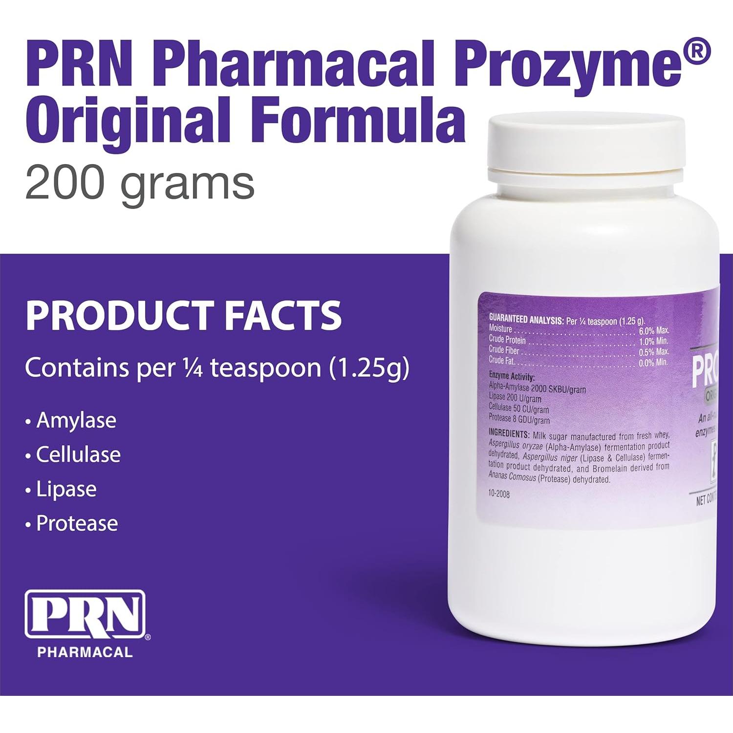 Suplemento Enzimático ProZyme PRN Pharmacal 200 g para Mascotas