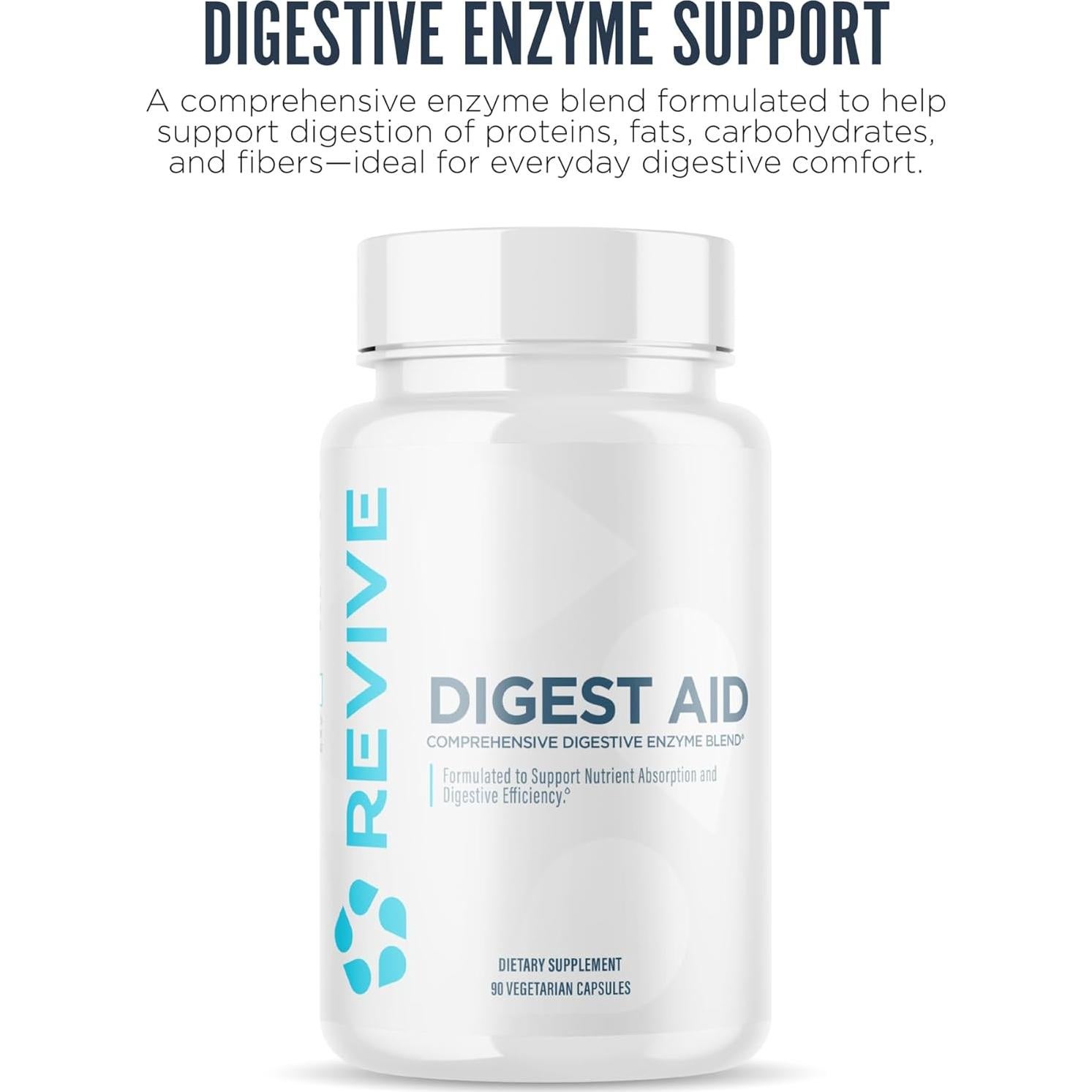 Suplemento Digestivo Revive MD - 90 Cápsulas Vegetarianas