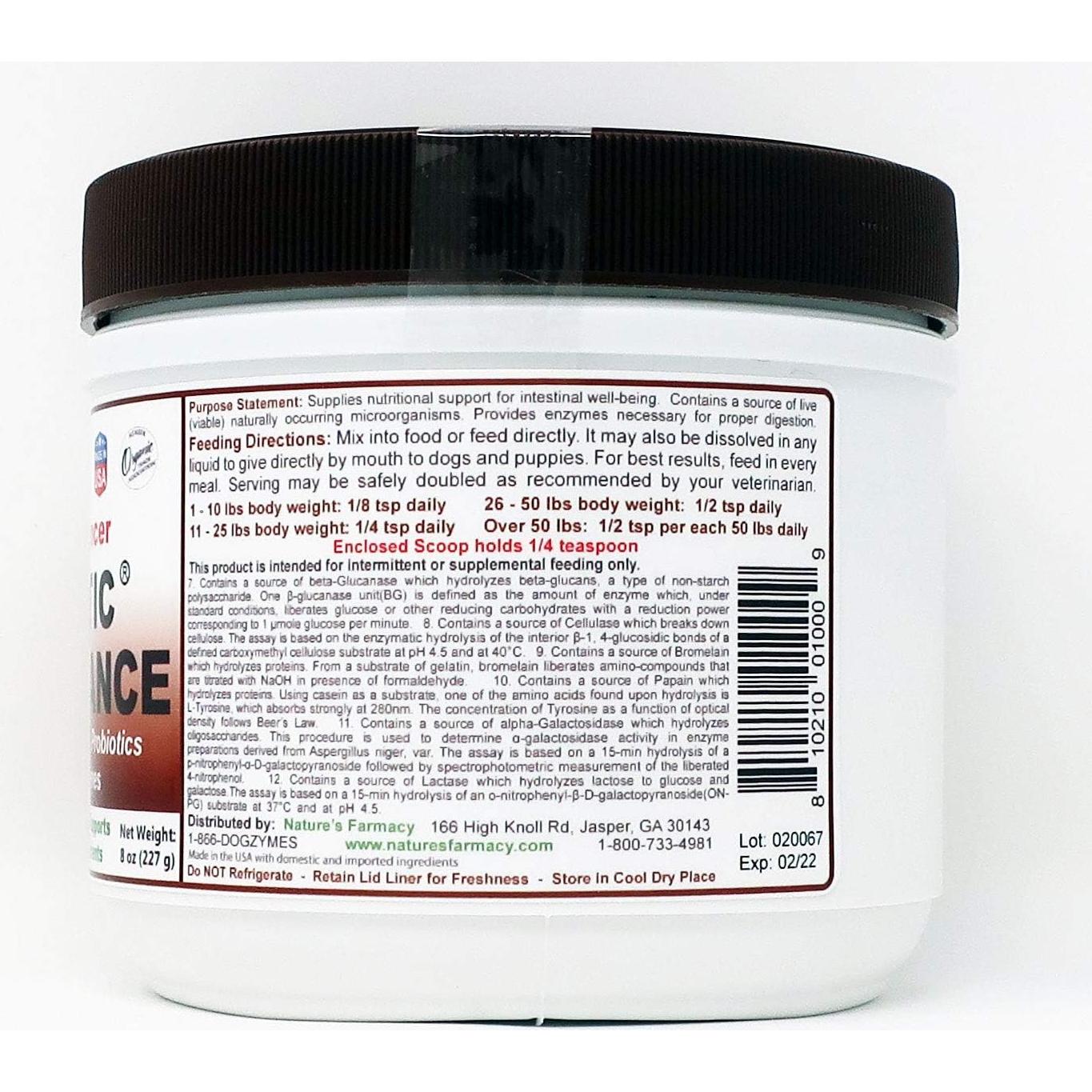 Dogzymes Probiotic Daily Balance 226.8g - Suplemento Canino