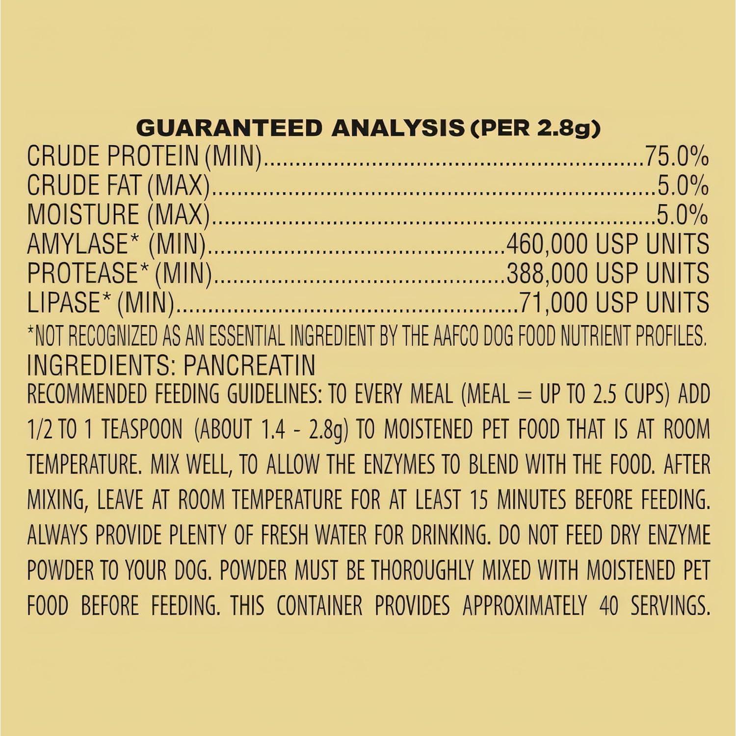 Enzimas Digestivas para Perros Pan-tenex 10x 113g