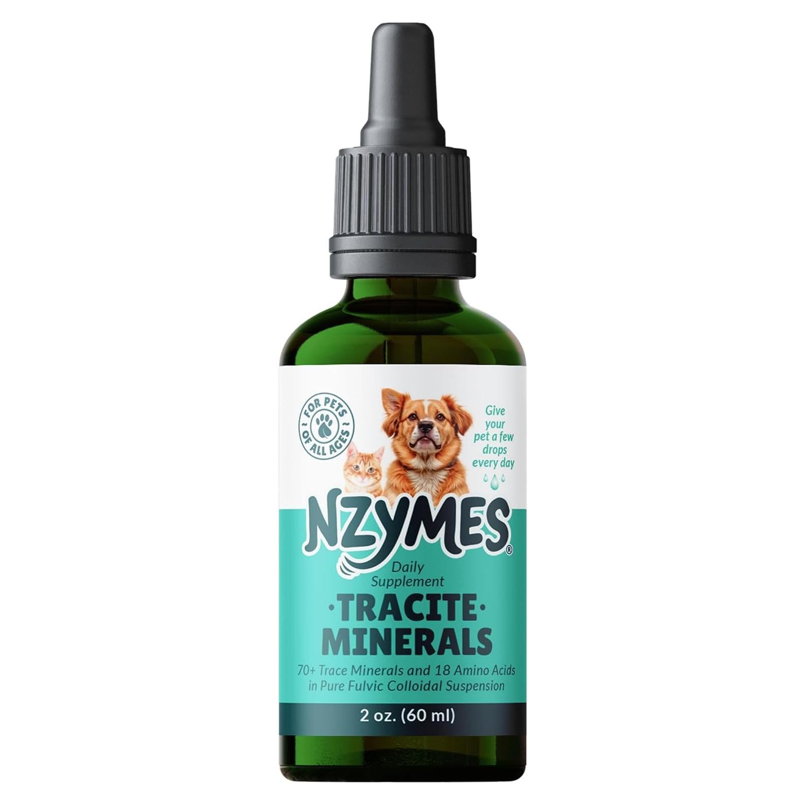 Minerales Tracite Nzymes para Mascotas - Ácido Fulvico y Húmico