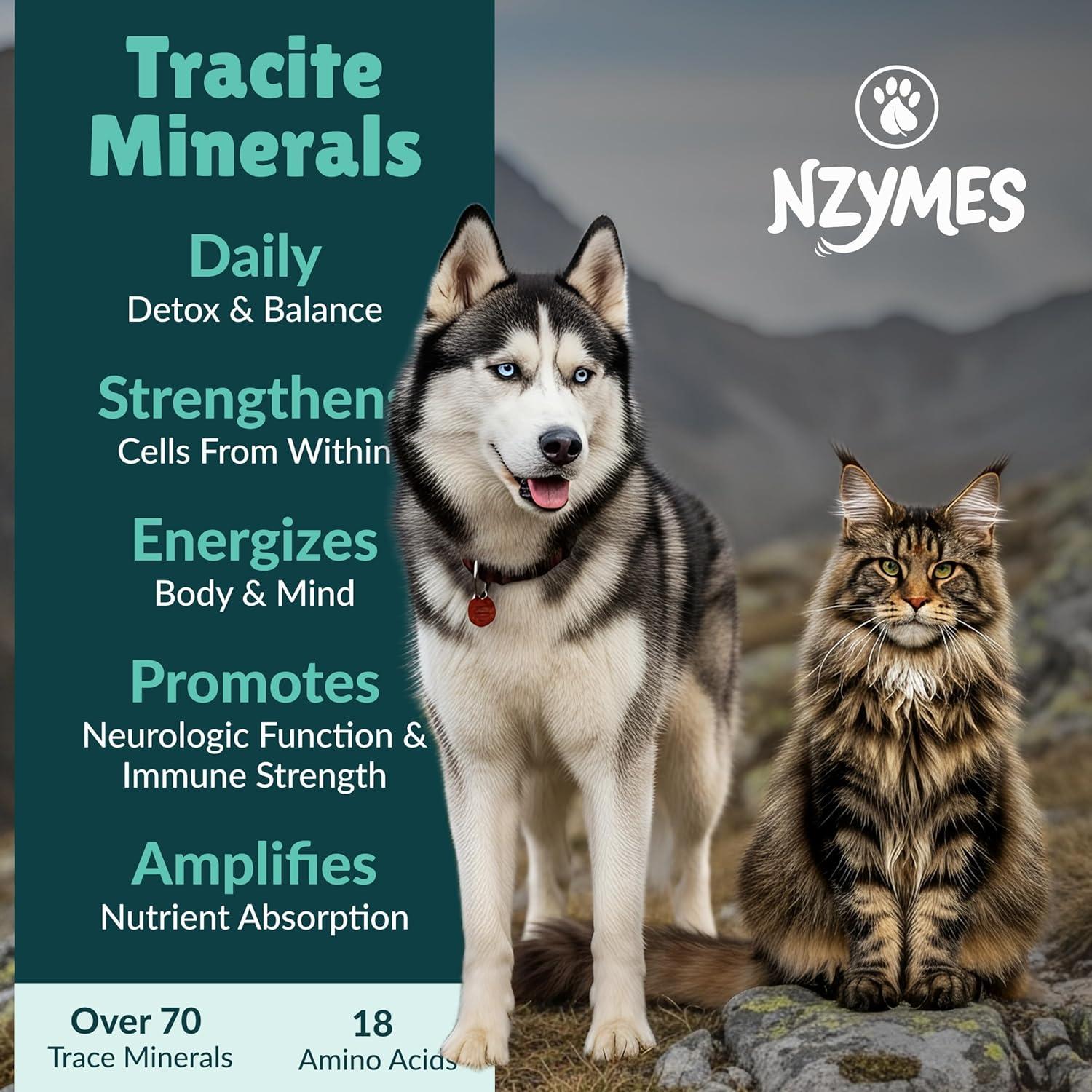 Minerales Tracite Nzymes para Mascotas - Ácido Fulvico y Húmico
