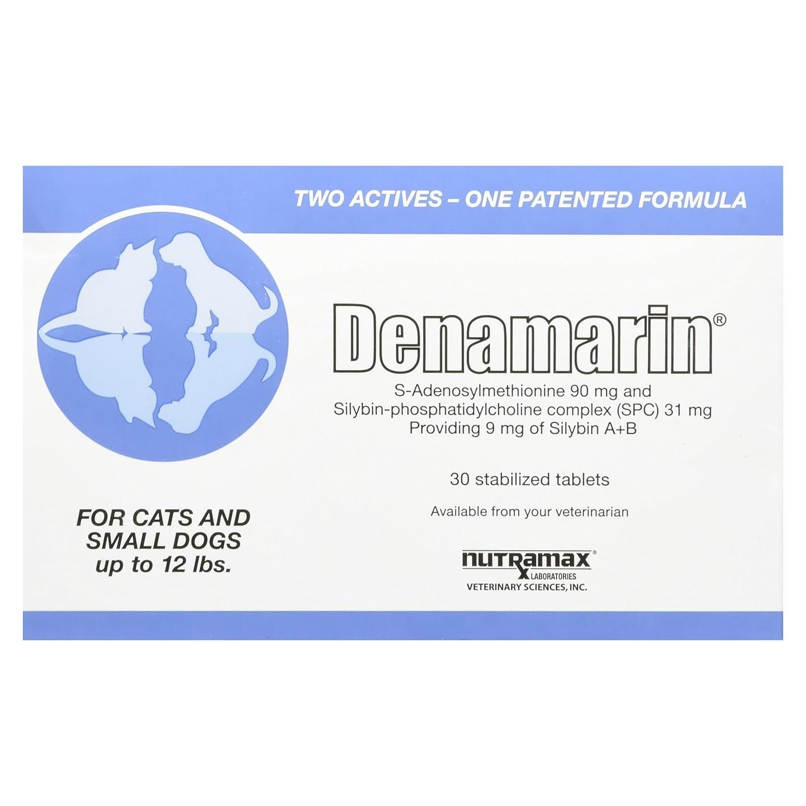 Suplemento Hepático Denamarin Nutramax para Perros y Gatos 30 Tabletas