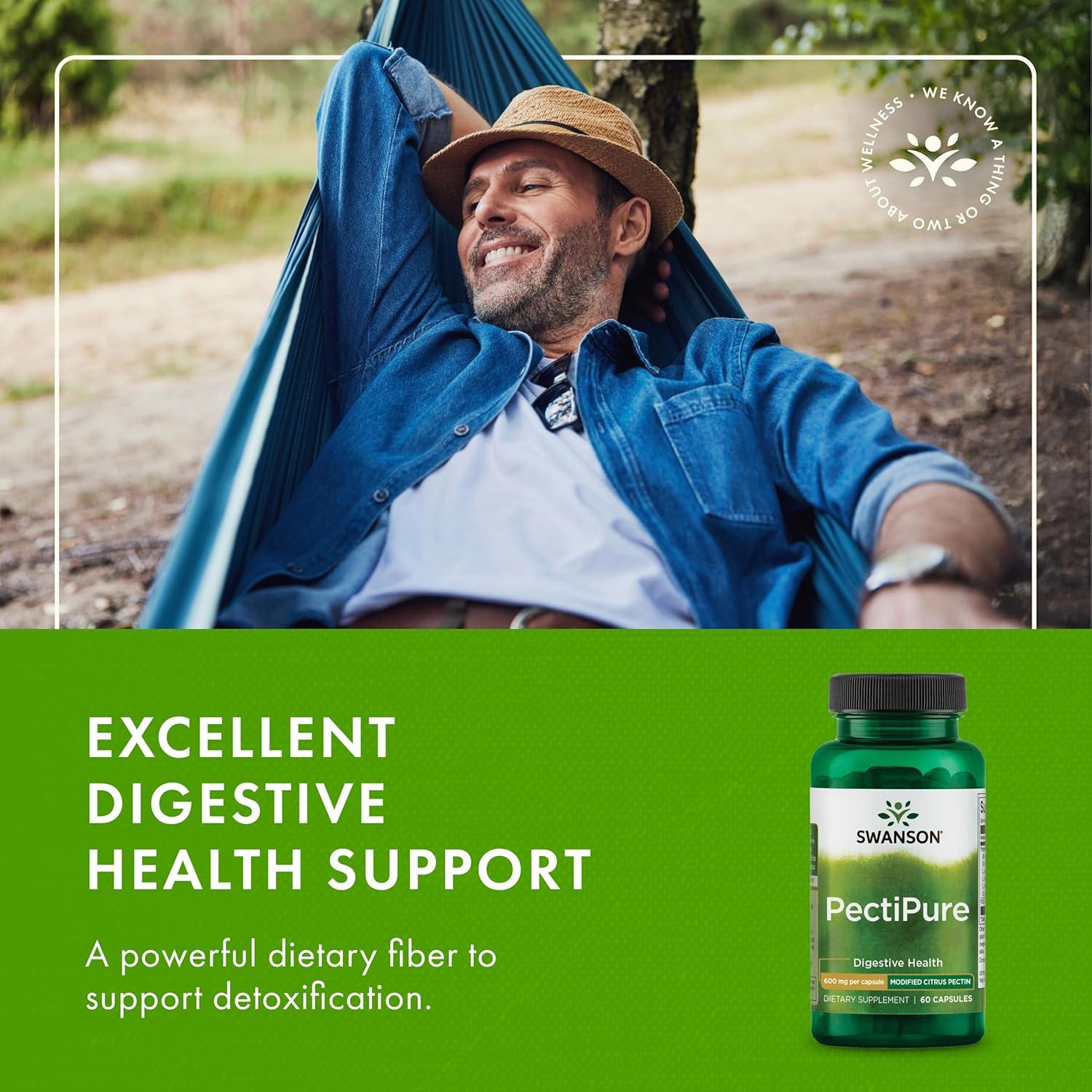 Swanson PectiPure Pectina Cítrica 600mg - 60 Cápsulas