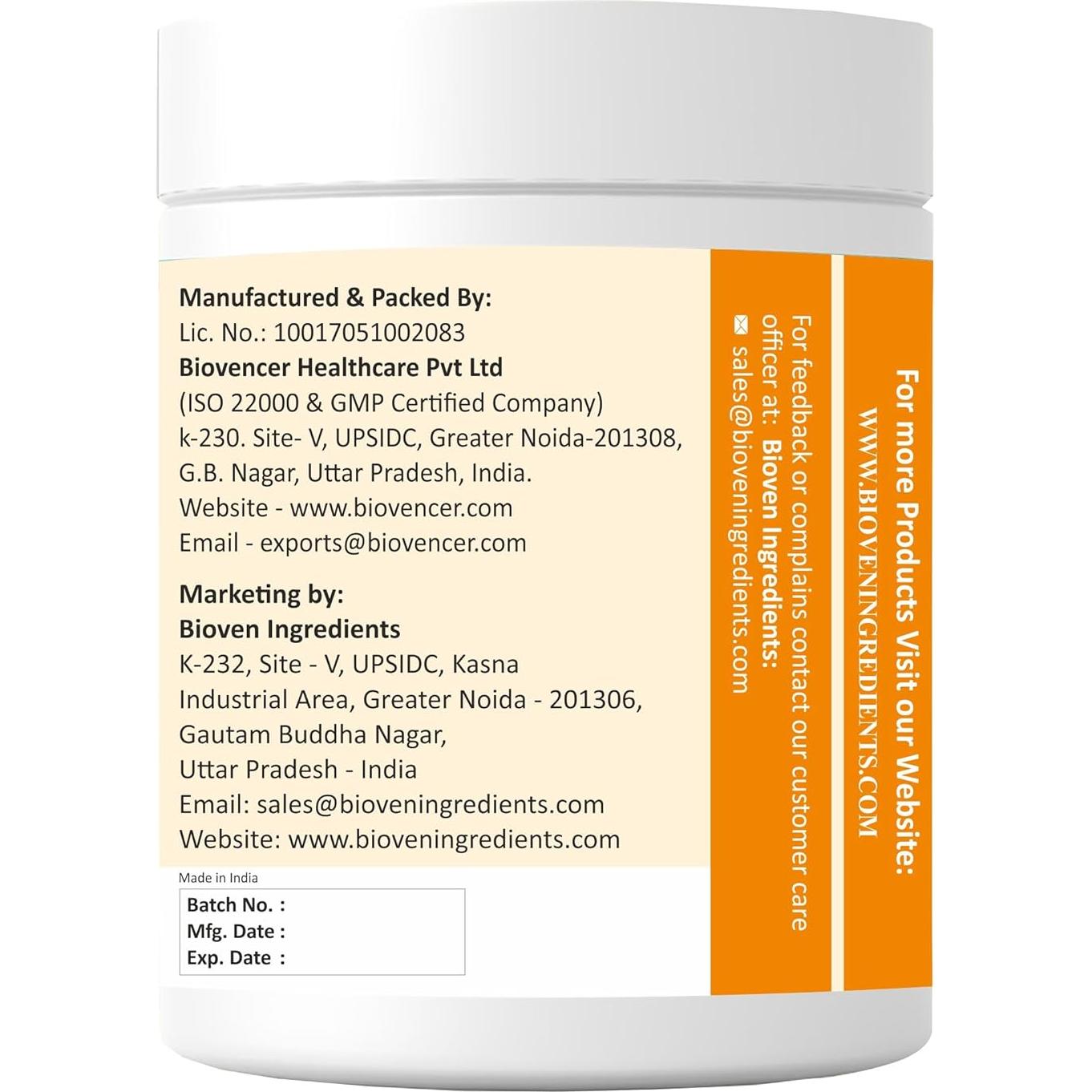 Polvo de Enzima Pectinasa Biovencer 125g - Mejora Jugo y Sabor