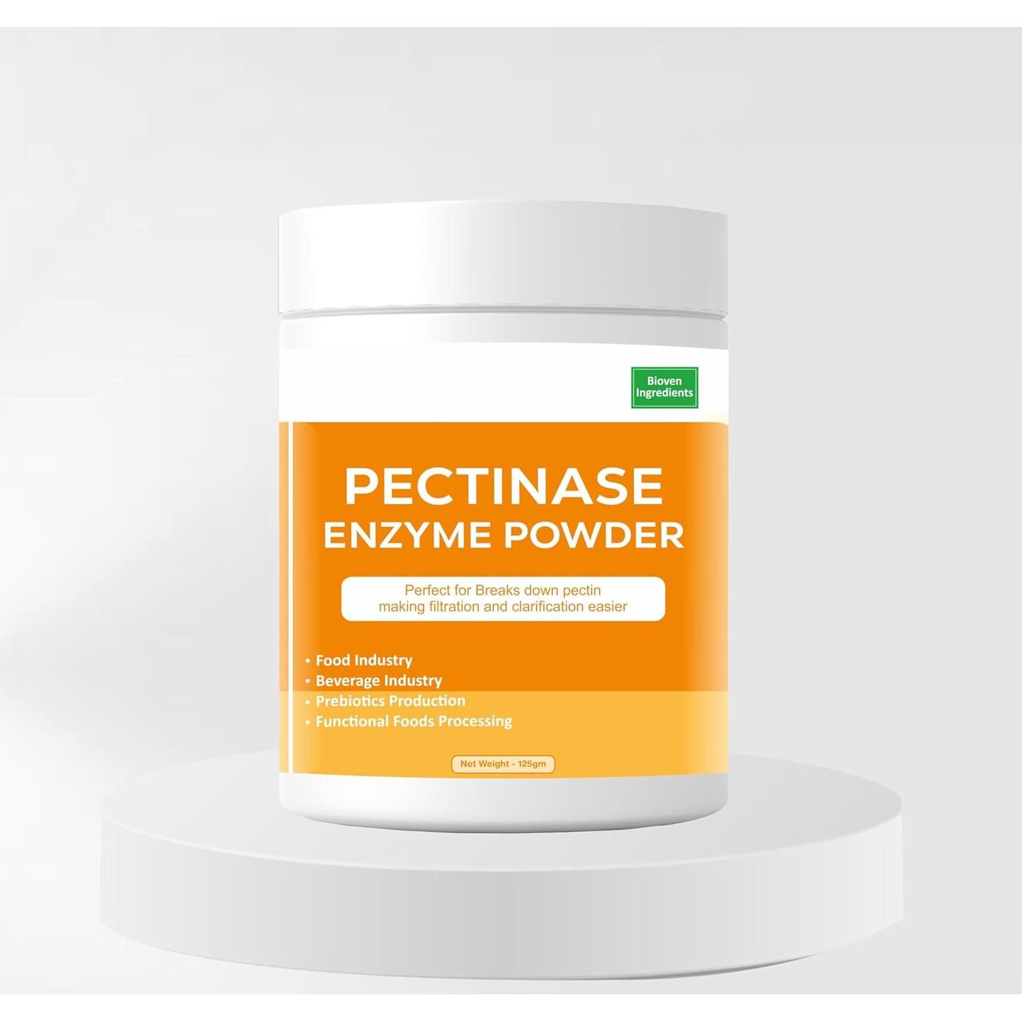 Polvo de Enzima Pectinasa Biovencer 125g - Mejora Jugo y Sabor