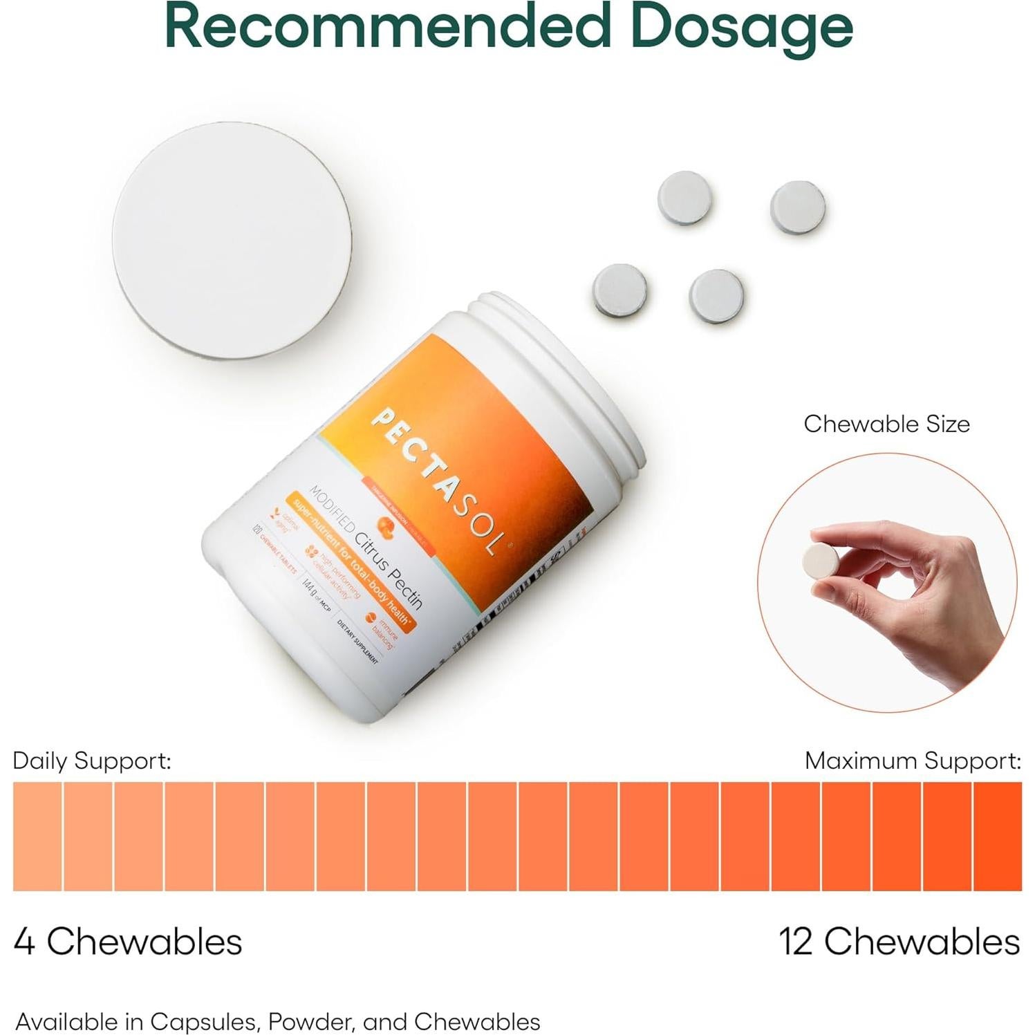 PectaSol EcoNugenics 120 Tabletas Masticables Mandarina - Suplemento Salud Total