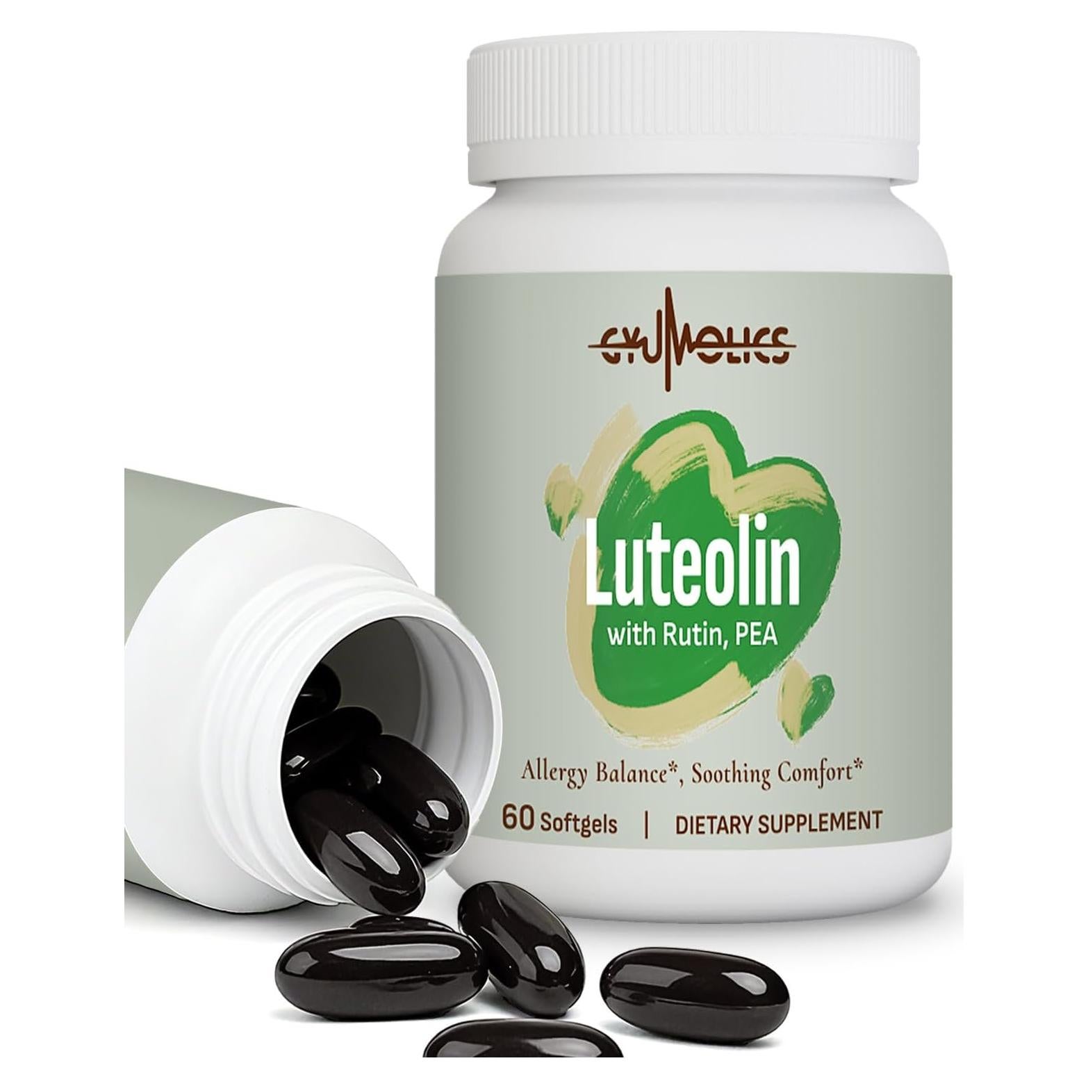 Suplemento de Luteolina 300mg Gyumolics - 60 Cápsulas Blandas