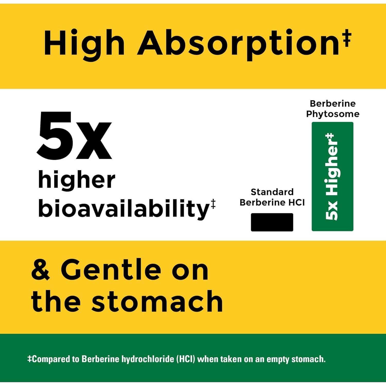 Nature Made Berberina Fitósoma 1100mg 60 Cápsulas Suplemento