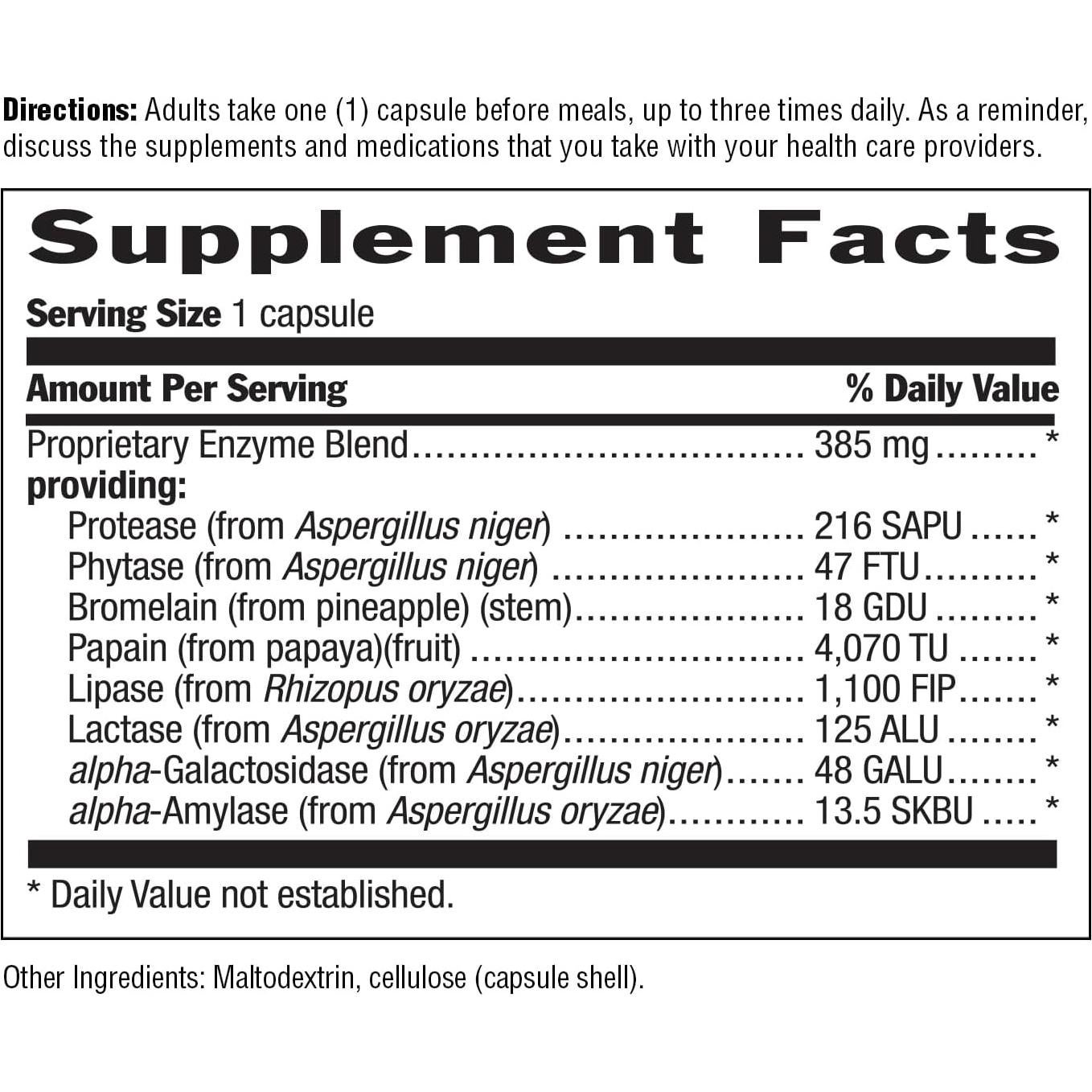 Country Life Maxi-Zyme - Enzimas Digestivas Veganas 120 Cápsulas