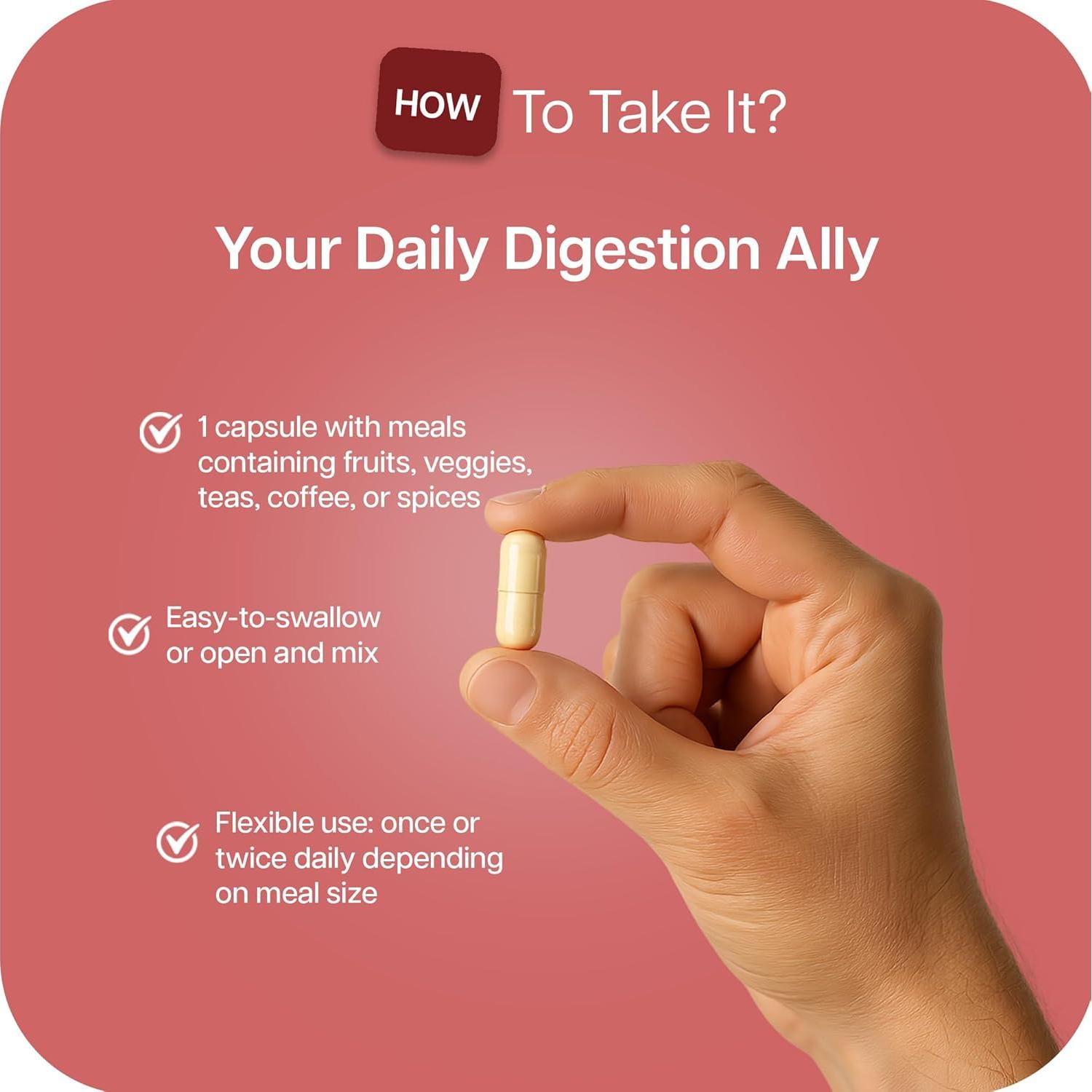 Suplemento Digestivo Houston Enzymes No-Fenol 90 Cápsulas