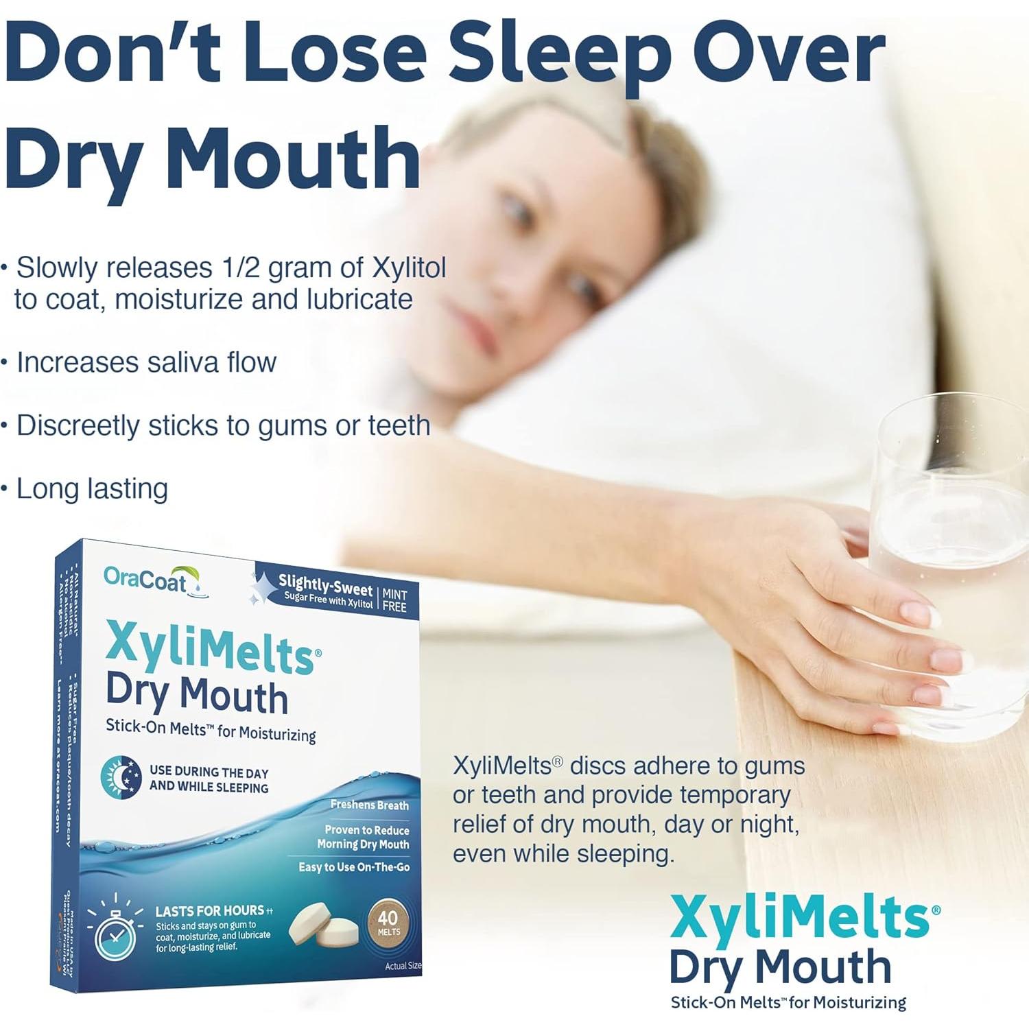 Discos Hidratantes OraCoat XyliMelts 100 y 40 Unidades - Alivio Boca Seca