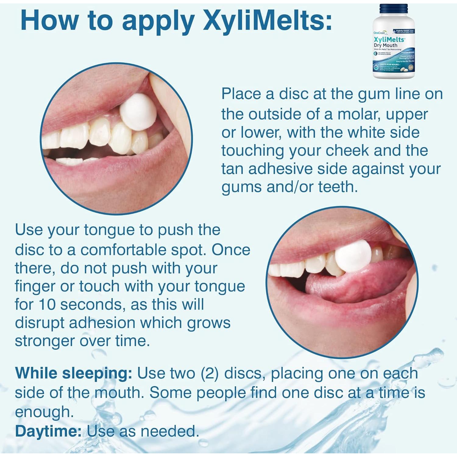 Discos Hidratantes OraCoat XyliMelts 100 y 40 Unidades - Alivio Boca Seca