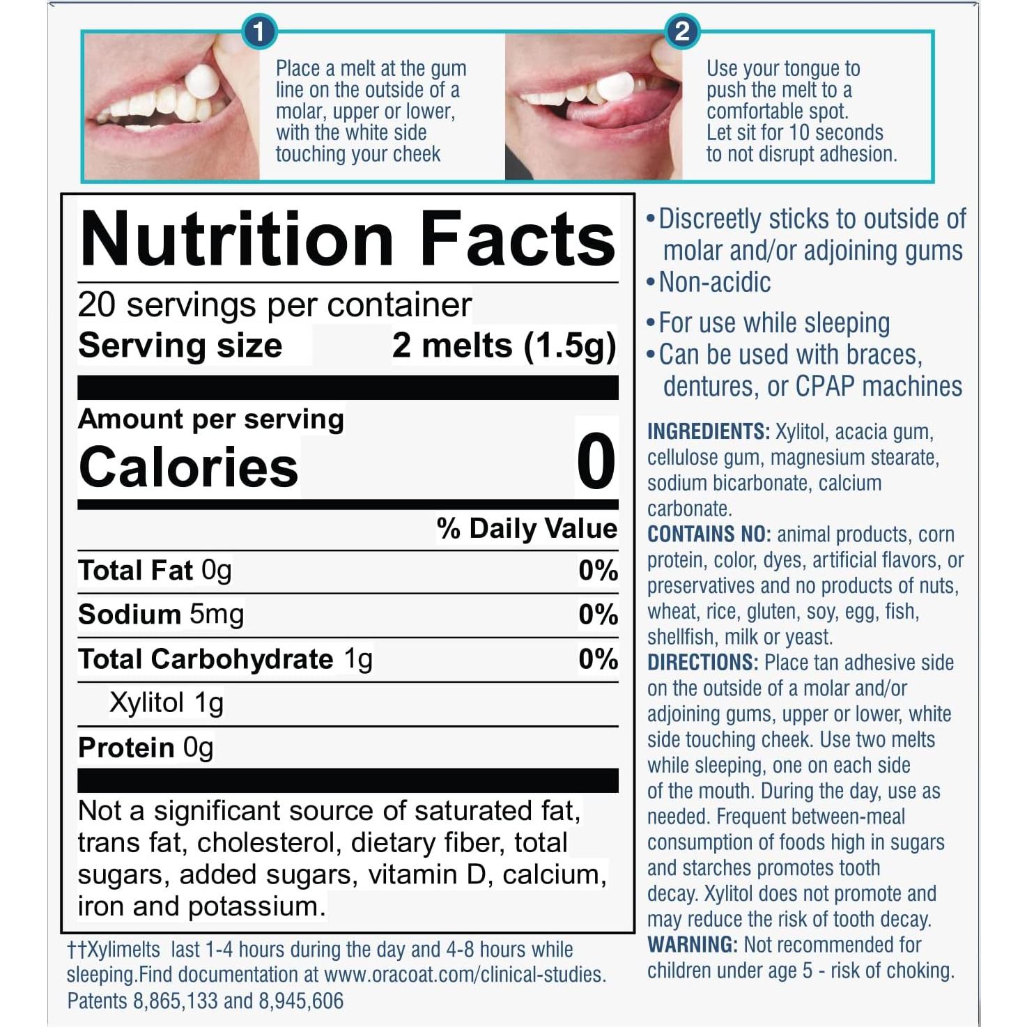 Discos Hidratantes OraCoat XyliMelts 100 y 40 Unidades - Alivio Boca Seca