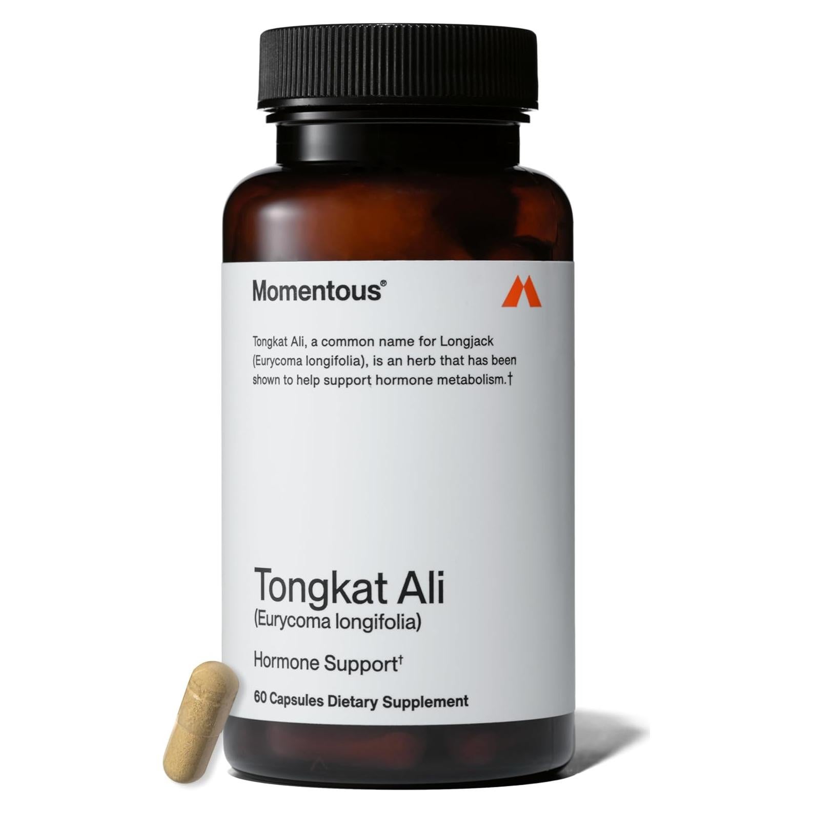Suplemento Tongkat Ali Momentous 400 mg - 30 porciones