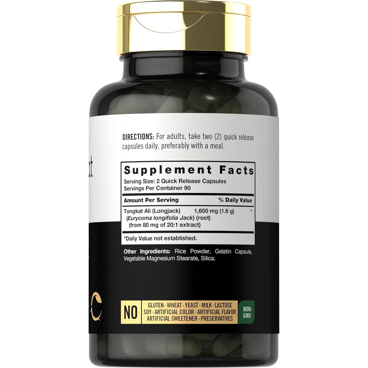 Cápsulas de Tongkat Ali Carlyle | 180 Unidades | 1600mg