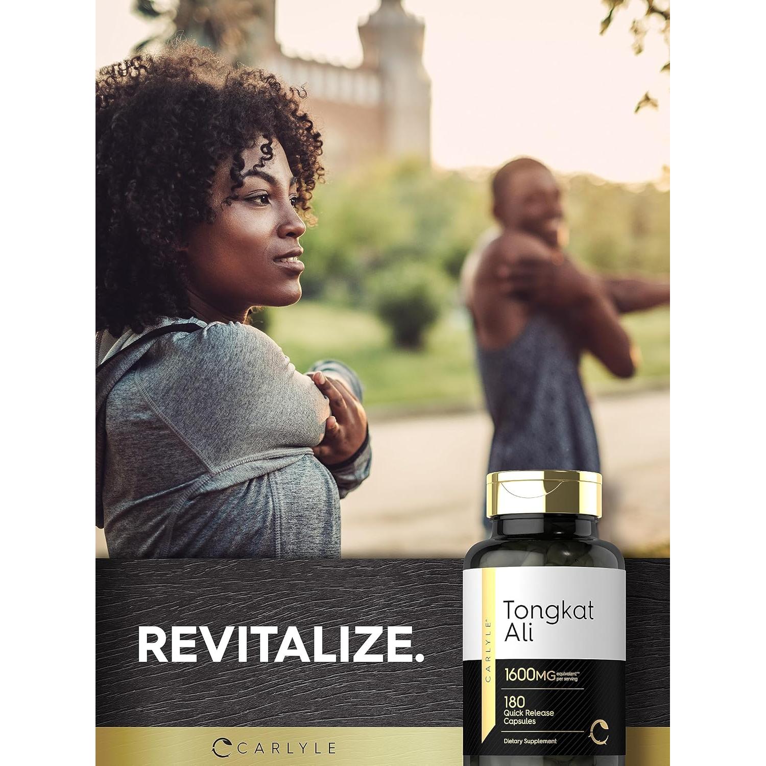 Cápsulas de Tongkat Ali Carlyle | 180 Unidades | 1600mg