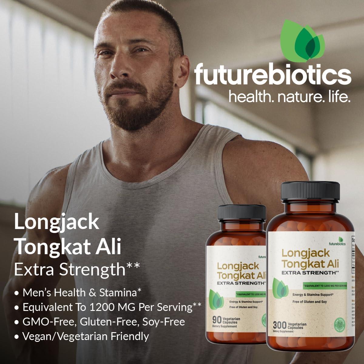 Futurebiotics Longjack Tongkat Ali 1200mg - 90 Cápsulas Veganas