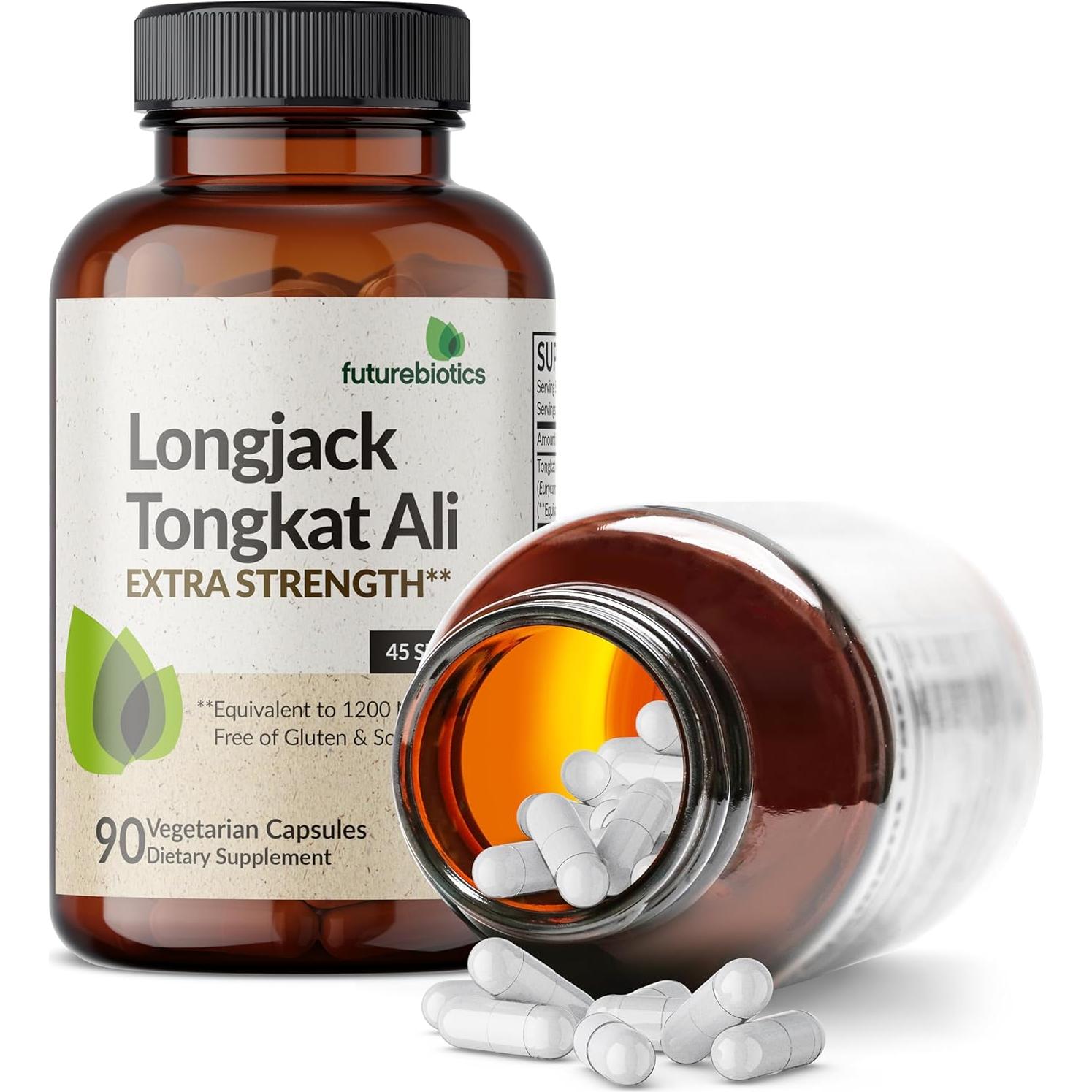 Futurebiotics Longjack Tongkat Ali 1200mg - 90 Cápsulas Veganas