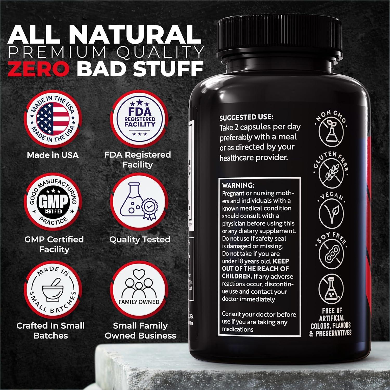 Suplemento Fadogia Agrestis y Tongkat Ali 1400mg - 120 Cápsulas