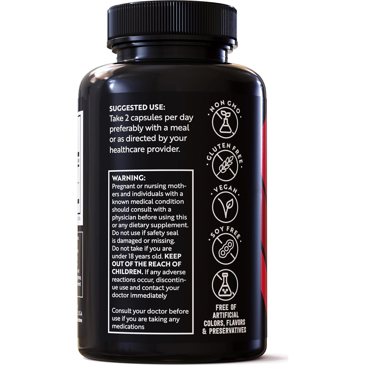 Suplemento Fadogia Agrestis y Tongkat Ali 1400mg - 120 Cápsulas