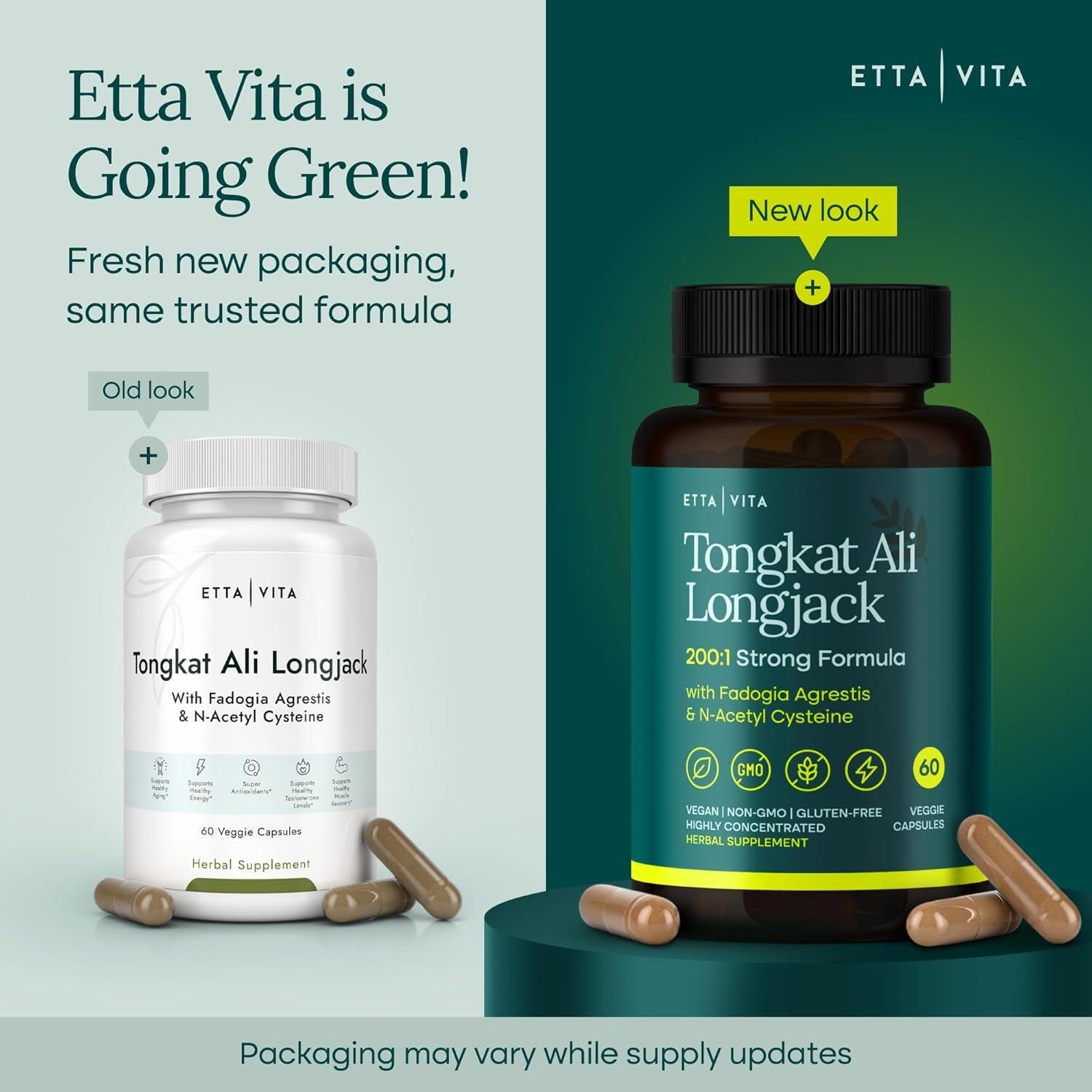 Suplemento Energético Etta Vita Longjack 700mg - Fadogia Agrestis