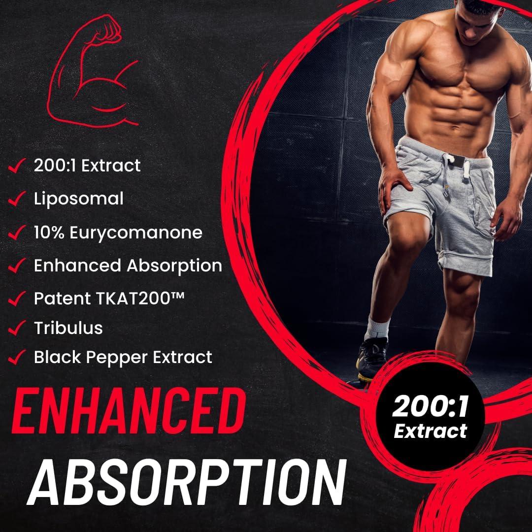 Cápsulas de Extracto de Tongkat Ali Liposomal Advanced Bionetix 200x 200000 mg