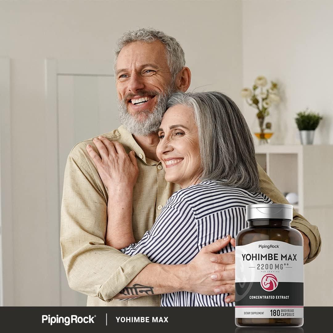 Suplemento de Yohimbe Piping Rock 2200 mg 180 Cápsulas