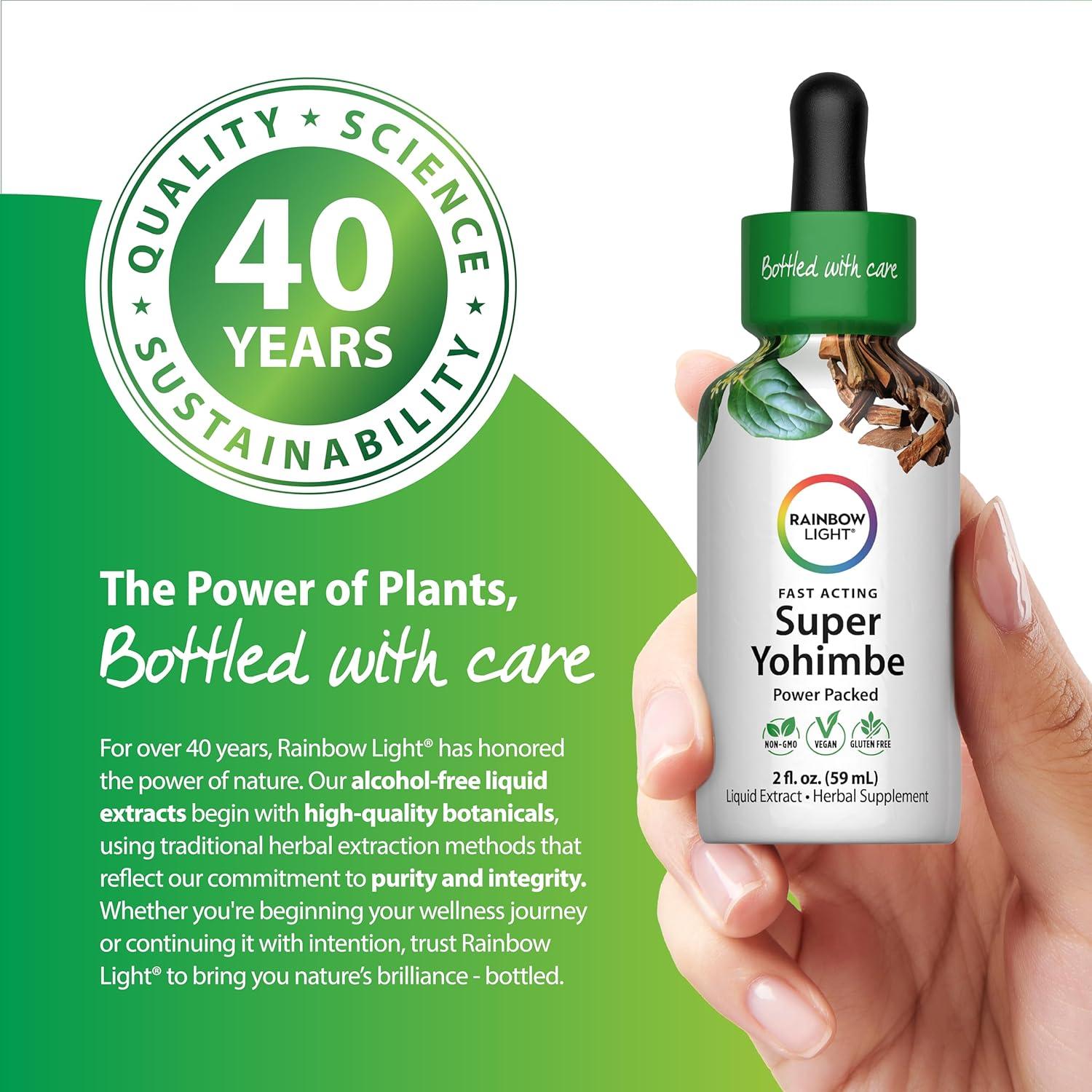 Extracto de Yohimbe Rainbow Light 59.15 mL - Libre de Alcohol