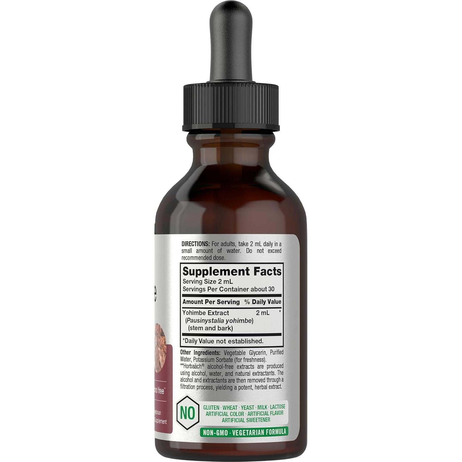 Extracto Líquido de Yohimbe Horbäach 60 ml - Sin Alcohol y Vegetariano