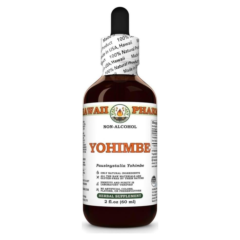 Extracto de Yohimbe 59 ml Hawaii Pharm - Natural y Vegano