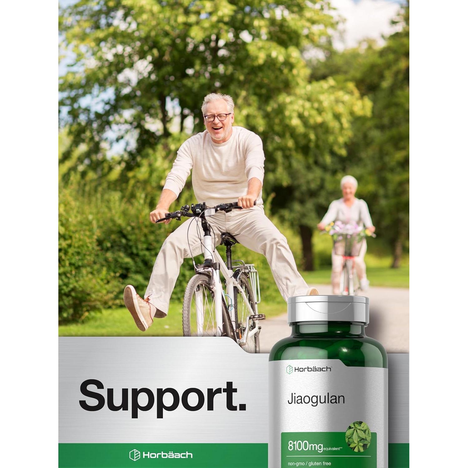 Cápsulas de Jiaogulan Horbäach 8100 mg 120 Unidades Suplemento