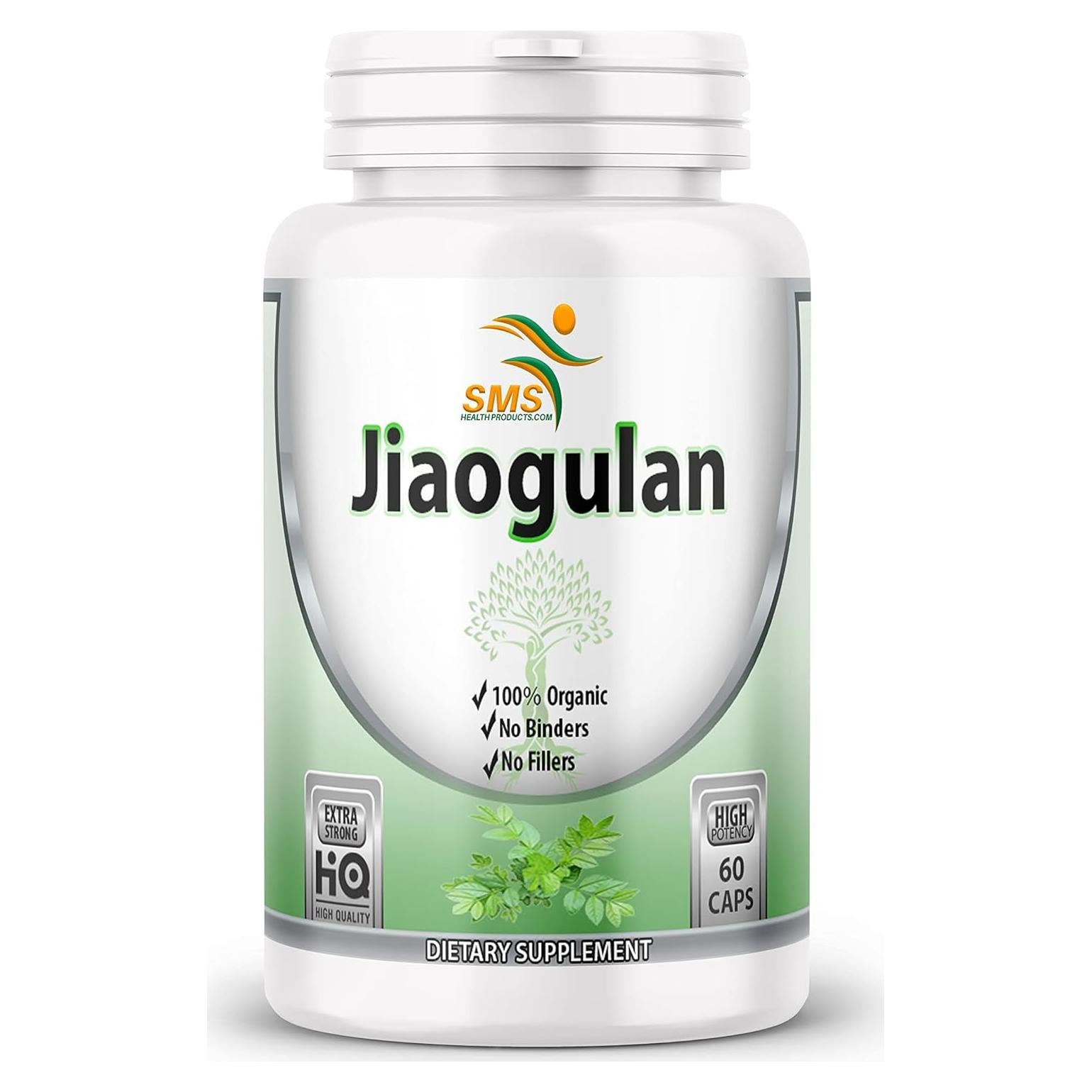 Píldoras de Jiaogulan SMS, 60 Cápsulas Vegetales, Extracto 10:1