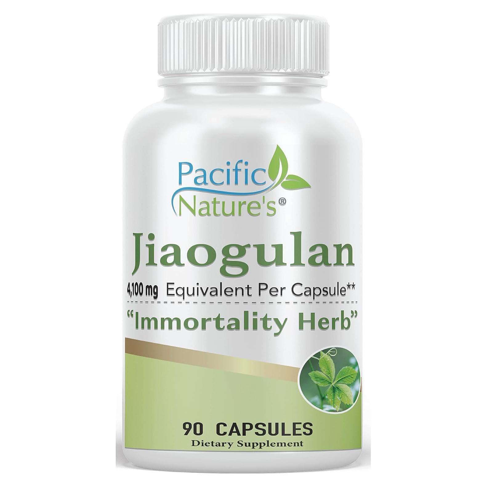 Suplemento Herbal Jiaogulan Pacific Nature 90 Cápsulas 4100mg