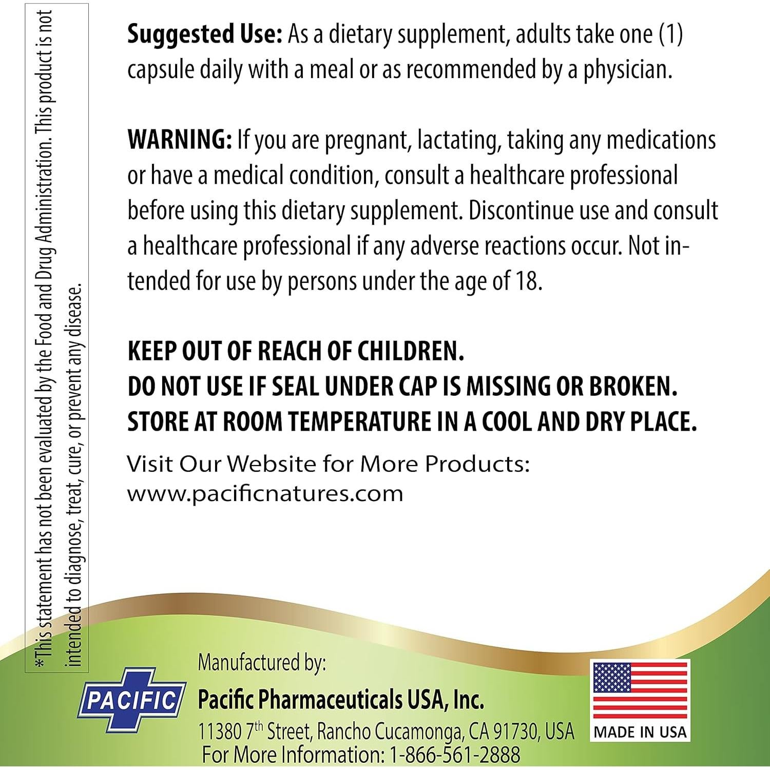 Suplemento Herbal Jiaogulan Pacific Nature 90 Cápsulas 4100mg