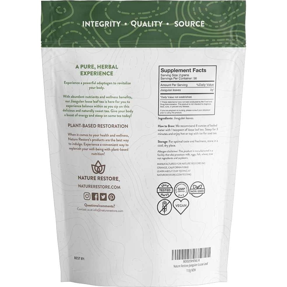 Té de Gynostemma Hoja Suelta 113.4g Nature Restore