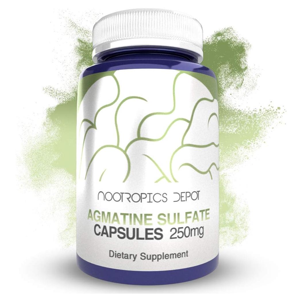 Cápsulas de Sulfato de Agmatina Nootropics Depot 250mg 240u