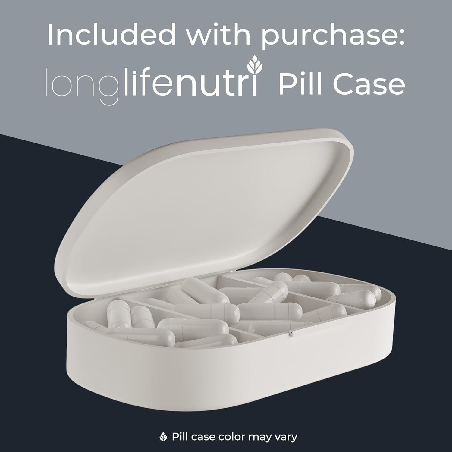 Sulfato de Agmatina LongLifeNutri 500 mg 180 Cápsulas Vegetarianas