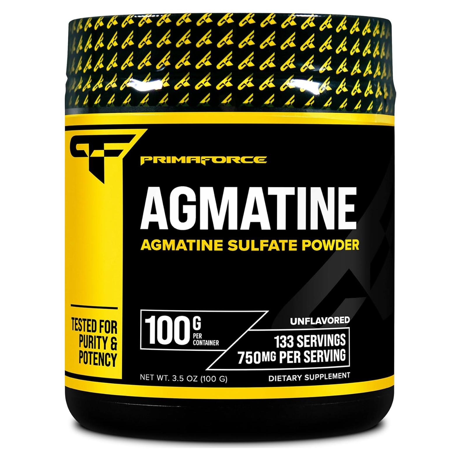 Suplemento en polvo de sulfato de agmatina Primaforce 100g - Mejora rendimiento