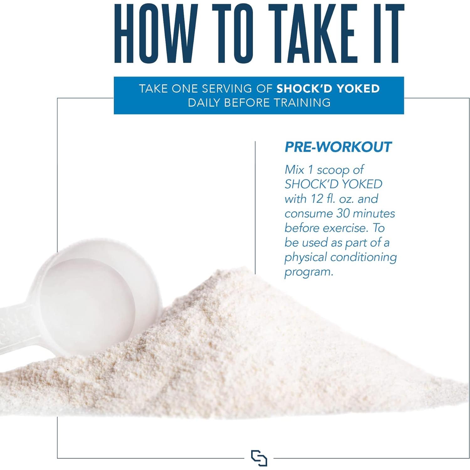 Pre-Entrenamiento Shock'D Yoked - Alta Energía 30 Porciones