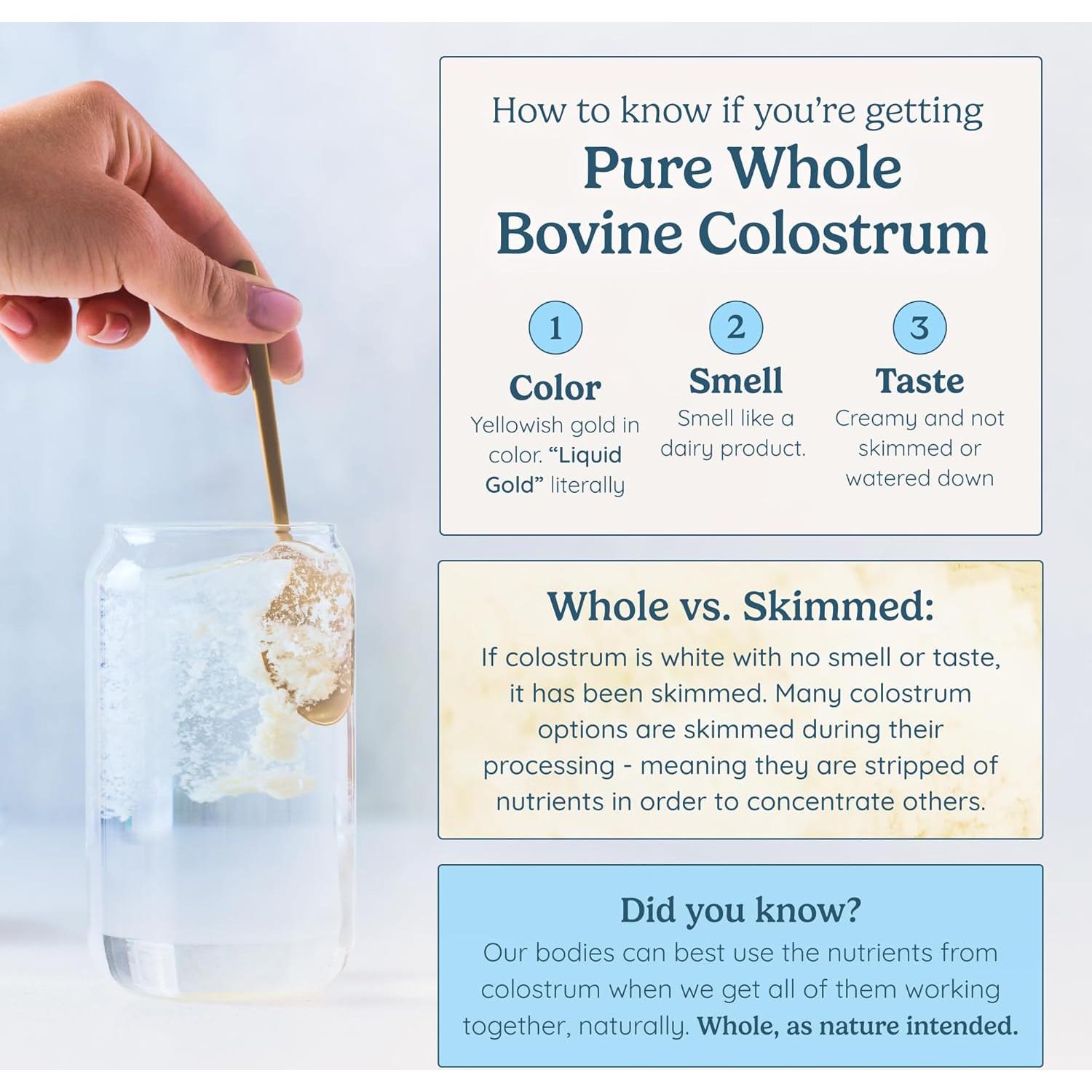 Suplemento de Colostro en Polvo WonderCow 60 Porciones Sin Sabor