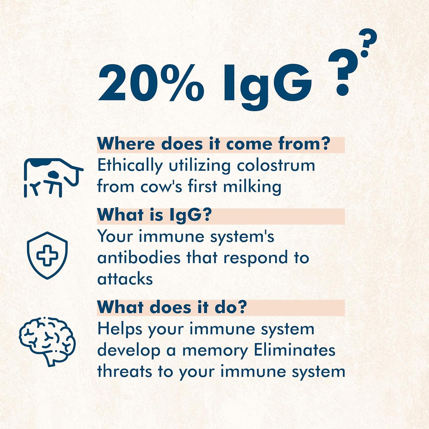 Suplemento de Calostro Bovino 120 Cápsulas 1000mg - Hudson