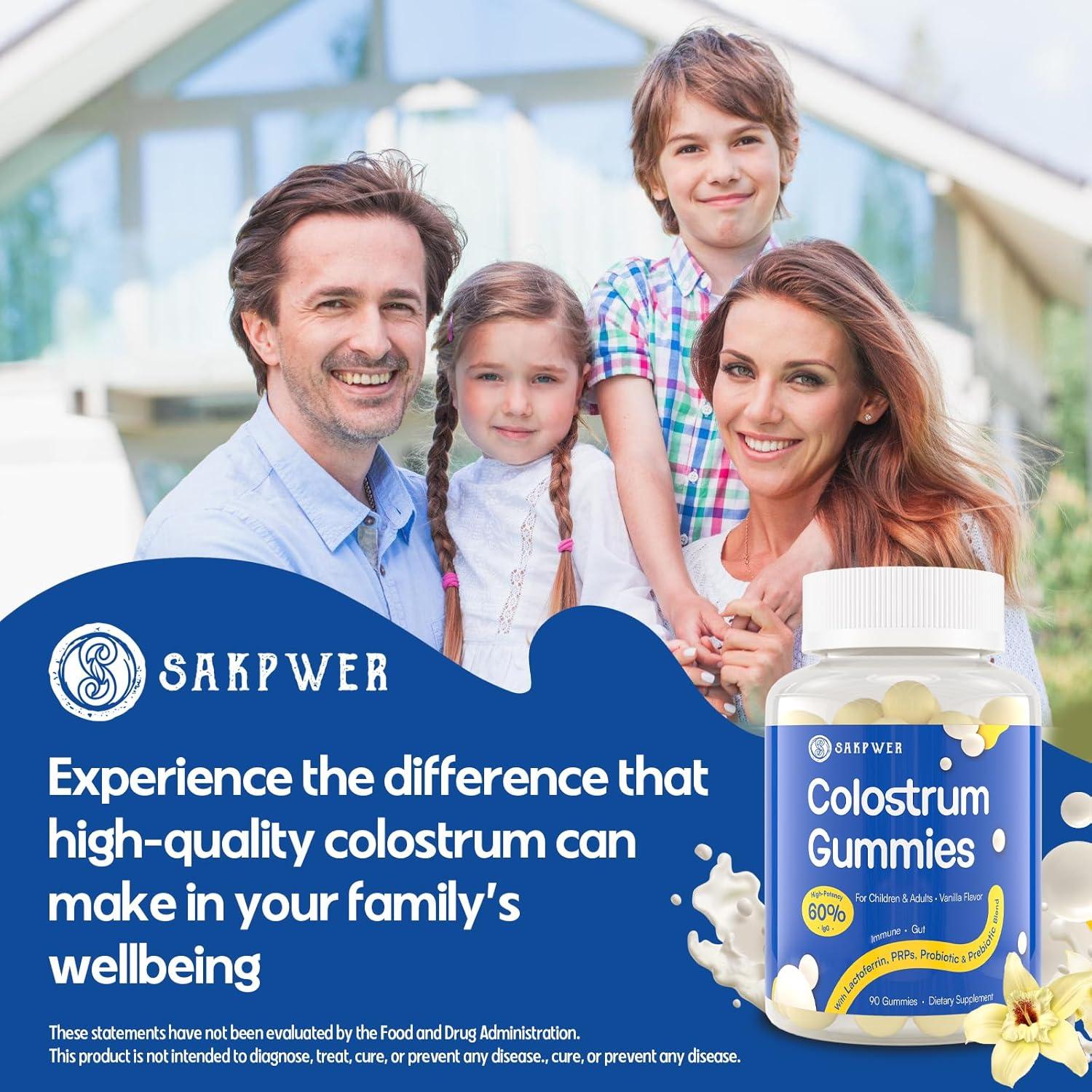 Gomitas de Calostro Bovino Sakpwer 90 Unidades Sabor Vainilla