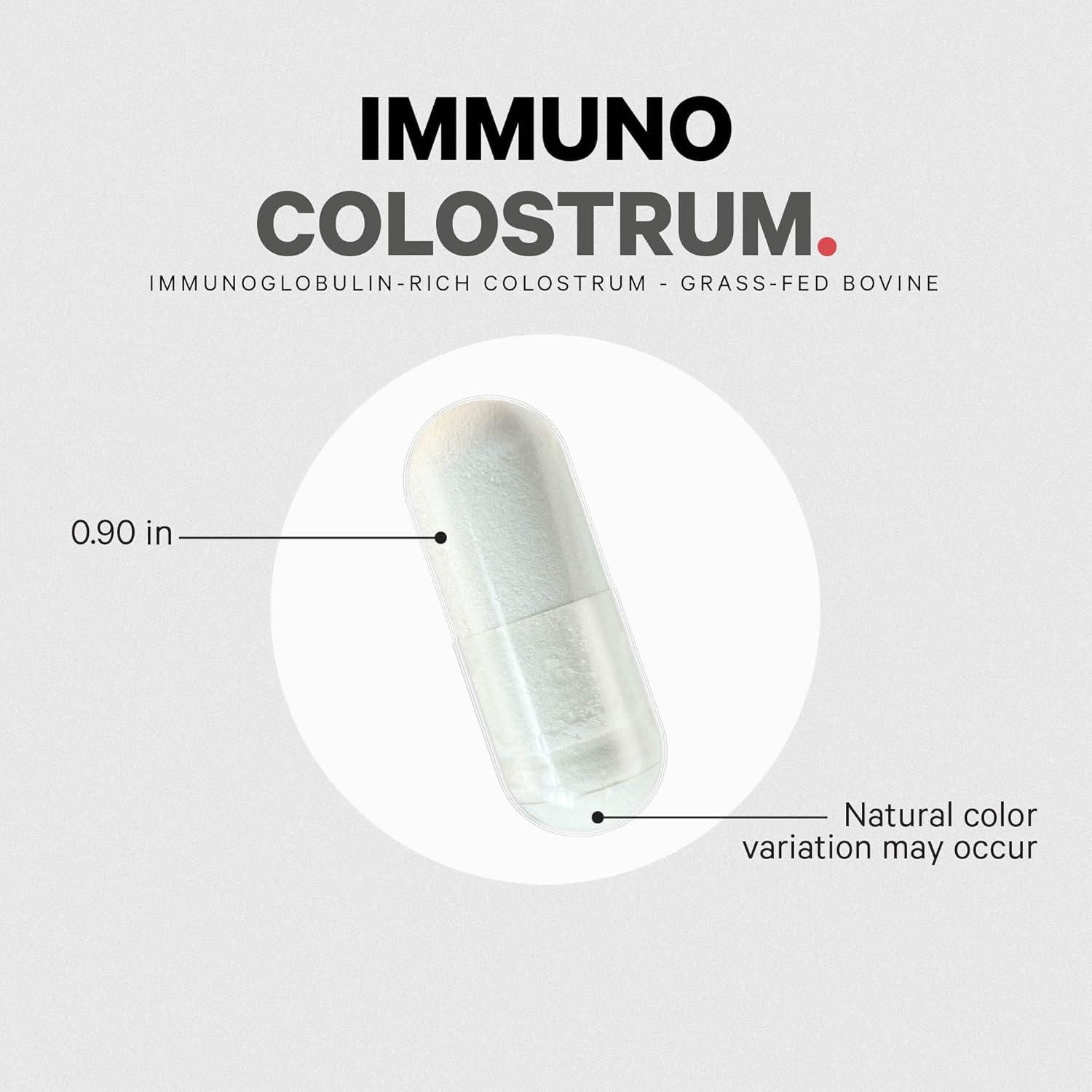 Suplemento de Colostro Codeage 180 Cápsulas - No OGM, Sin Gluten