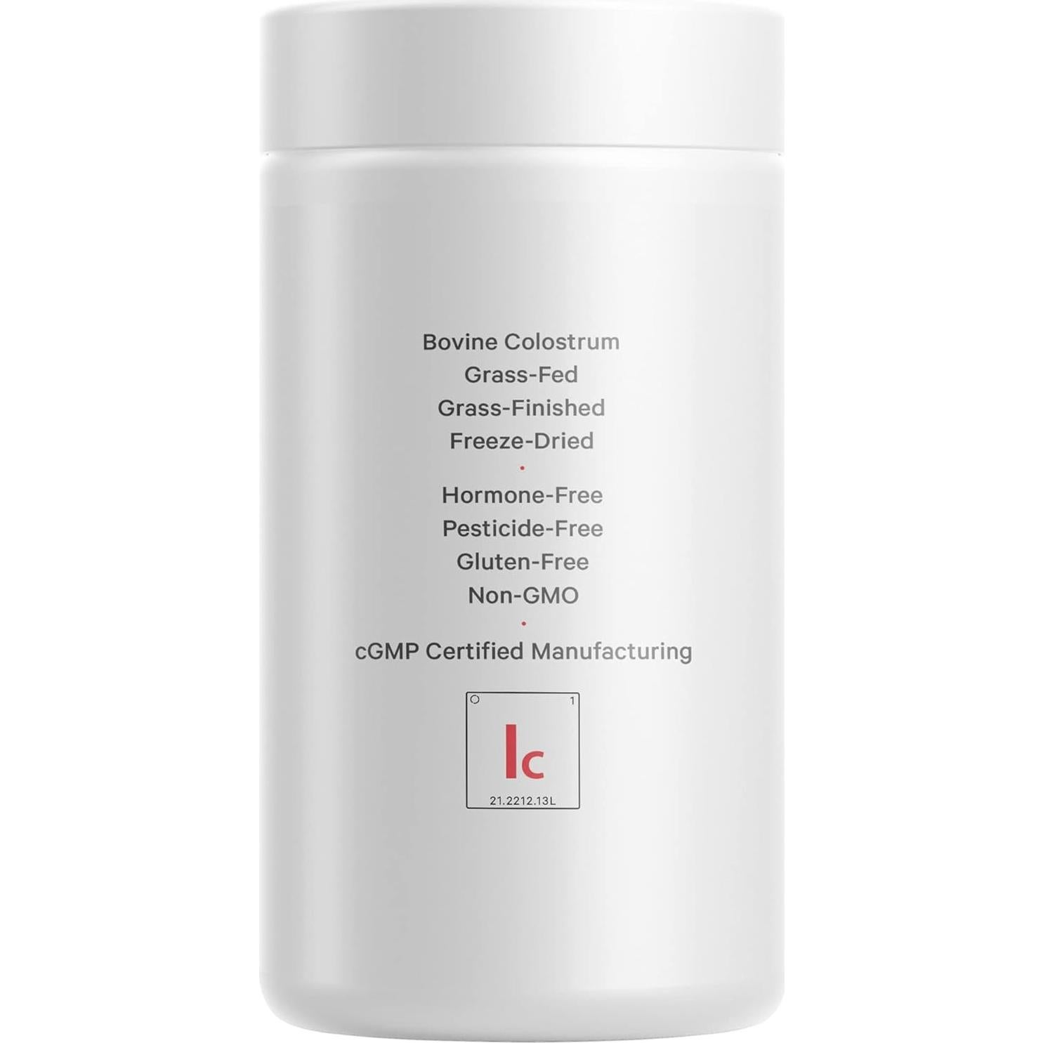 Suplemento de Colostro Codeage 180 Cápsulas - No OGM, Sin Gluten