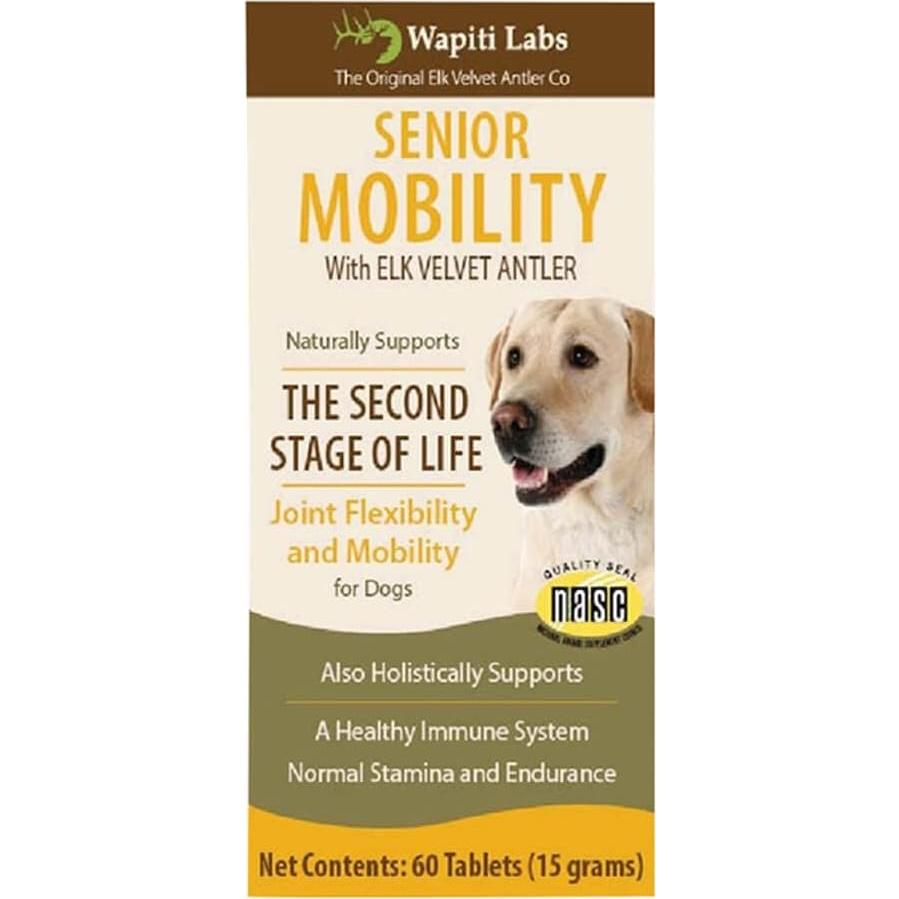 Tabletas de Movilidad para Perros Mayores Wapiti Labs 60 Unidades