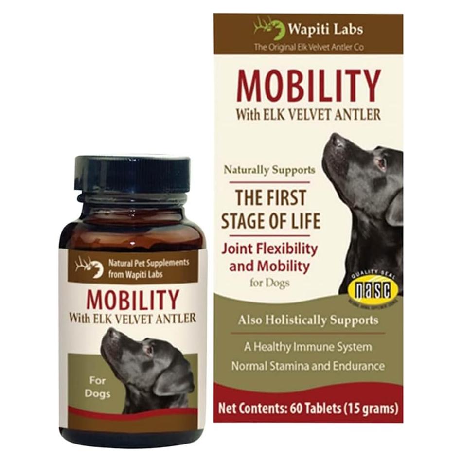 Suplementos de Movilidad para Perros Wapiti Labs 60 Tabletas