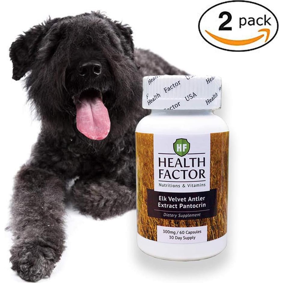 Suplemento Natural para Perros Health Factor - Cuerno de Alce 2 Meses
