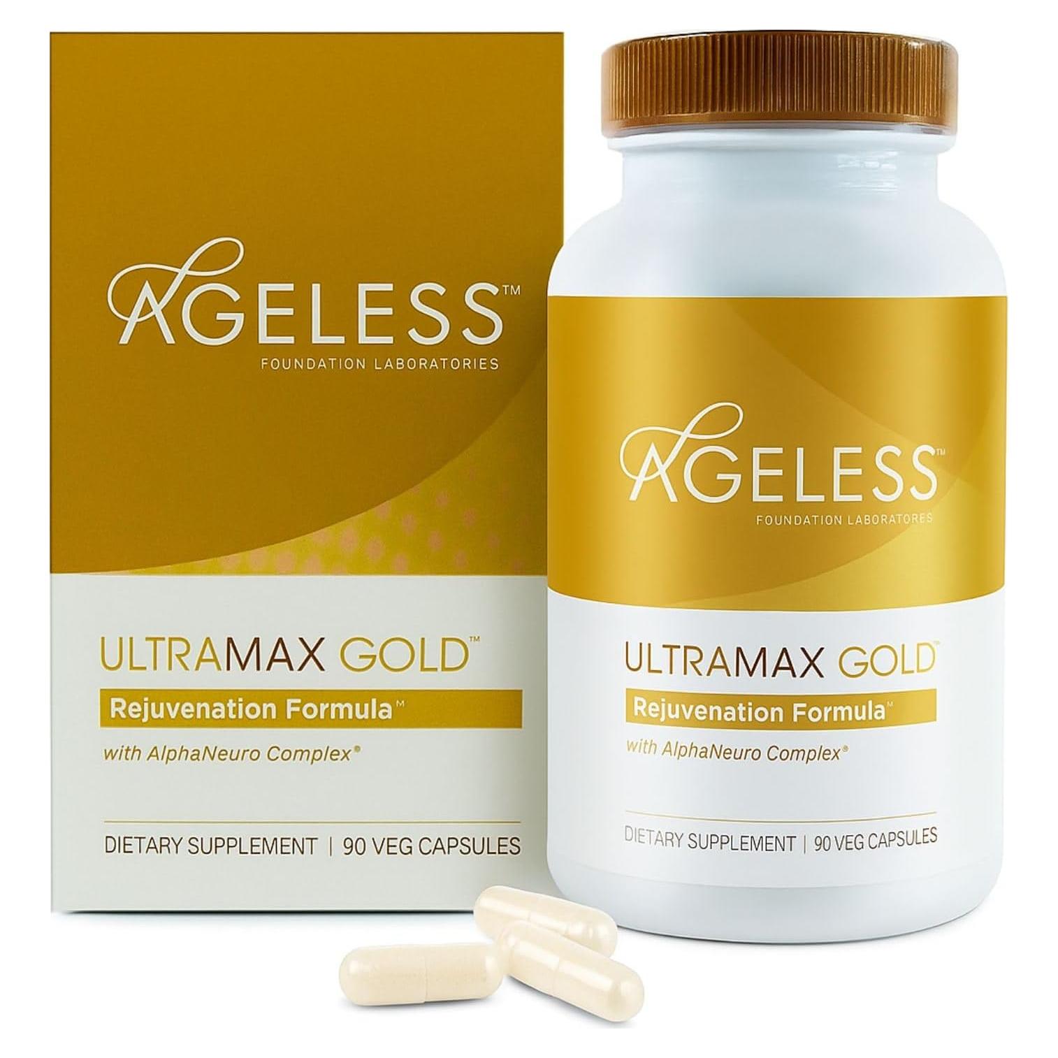 AGELESS UltraMAX Gold Cápsulas Anti-Envejecimiento 90 Unidades