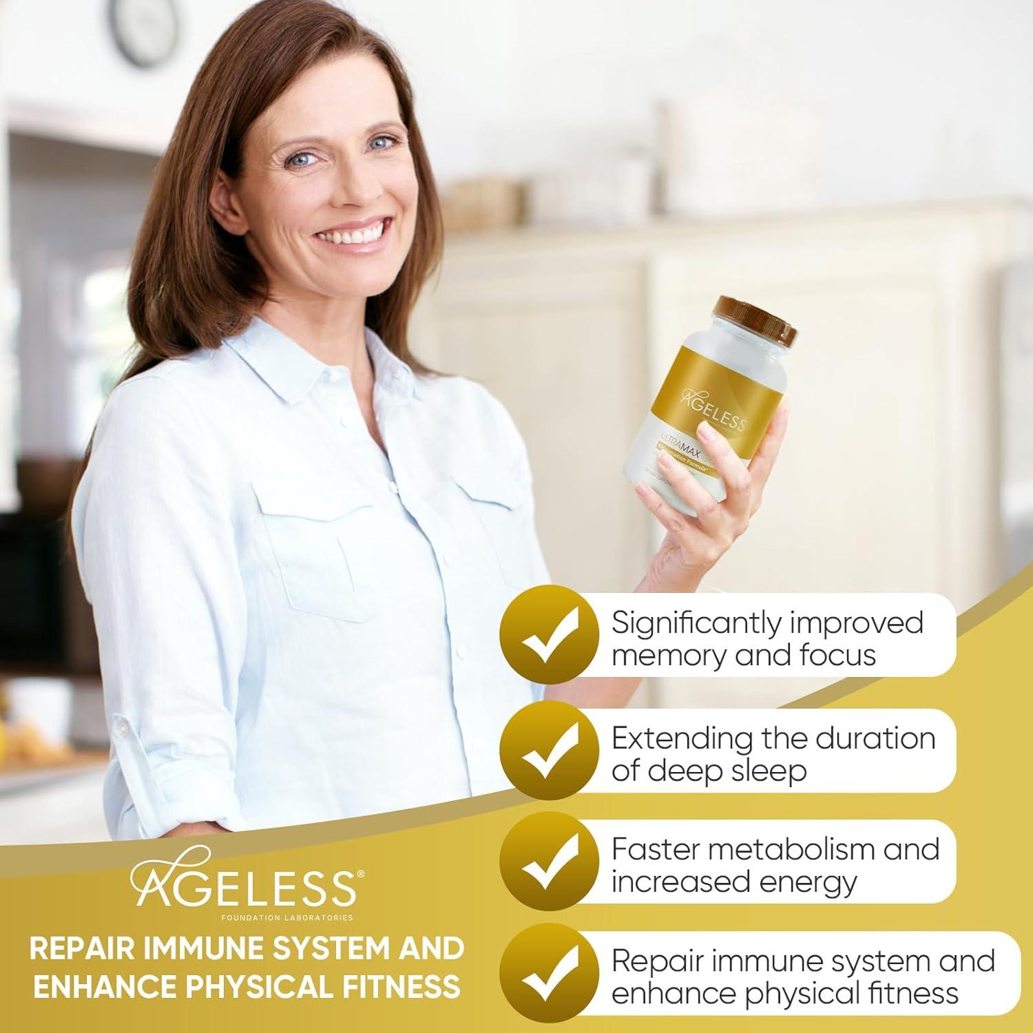 AGELESS UltraMAX Gold Cápsulas Anti-Envejecimiento 90 Unidades